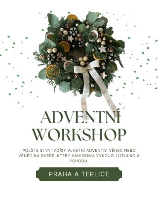 🎄✨ Adventní & Vánoční workshopy jsou tu! Přijď si vytvořit svůj vlastní věnec – adventní se svíčkami nebo krásný věnec na...
